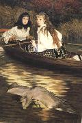 James Tissot On the Thames a Heron (nn01) oil painting